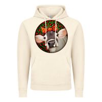 Vintage Artic Christmas Cow, Vintage Hoodie - Jasminsmagicworld