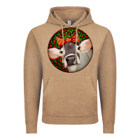 Vintage Coffee Christmas Cow, Vintage Hoodie - Jasminsmagicworld