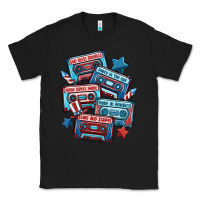 Black usa america cassette tapes Classic Tee - MaliasSmallBusiness