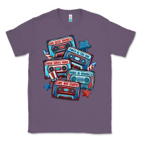 Lavender usa america cassette tapes Classic Tee - MaliasSmallBusiness