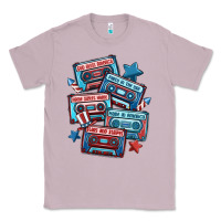 Lilac usa america cassette tapes Classic Tee - MaliasSmallBusiness