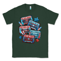 Sports Green usa america cassette tapes Classic Tee - MaliasSmallBusiness