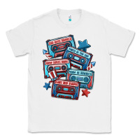 White usa america cassette tapes Classic Tee - MaliasSmallBusiness