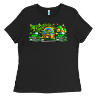 Black st patricks trucks Ladies Tee - FaDigitalArtStudio