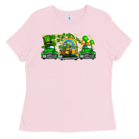 Bubblegum Pink st patricks trucks Ladies Tee - FaDigitalArtStudio