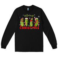 Black Pickle Merry Christmas Long Sleeve Tee - MaliasSmallBusiness