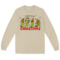 Mushroom Pickle Merry Christmas Long Sleeve Tee - MaliasSmallBusiness