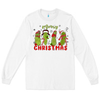 White Pickle Merry Christmas Long Sleeve Tee - MaliasSmallBusiness
