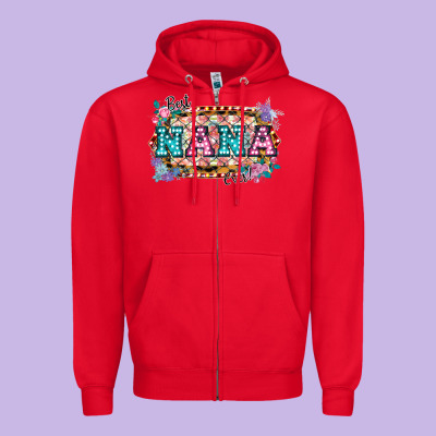 Best Nana Ever! Zipper Hoodie Designed By Bettercallsaul