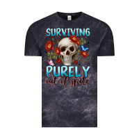 Cloud Black surviving purely out of spite Vintage Tee - JahusDesignShop
