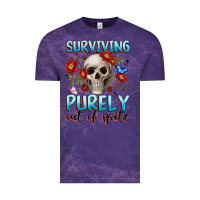 Cloud Purple surviving purely out of spite Vintage Tee - JahusDesignShop