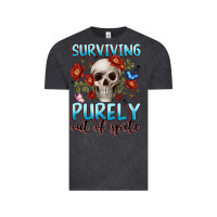 Vintage Black surviving purely out of spite Vintage Tee - JahusDesignShop