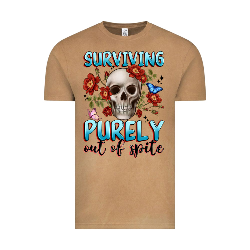 Surviving Purely Out Of Spite Vintage Tee by JahusDesignShop | Teevron