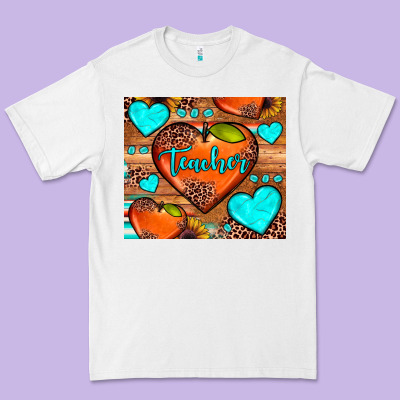 Teacher Hearts Premium Tee Designed By Jahusdesignshop