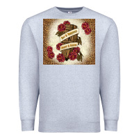 Heather Grey fear is temporary regret is forever Premium Sweatshirt - TumblerDesignByShophia