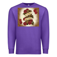 Purple fear is temporary regret is forever Premium Sweatshirt - TumblerDesignByShophia