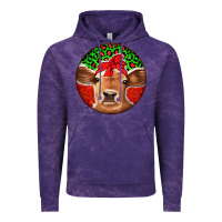 Cloud Purple Christmas Cow Vintage Hoodie - Jasminsmagicworld