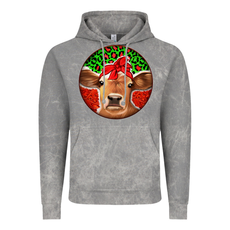 Christmas Cow Vintage Hoodie by Jasminsmagicworld | Teevron