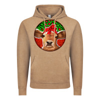Vintage Coffee Christmas Cow Vintage Hoodie - Jasminsmagicworld