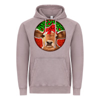 Vintage Zinc Christmas Cow Vintage Hoodie - Jasminsmagicworld