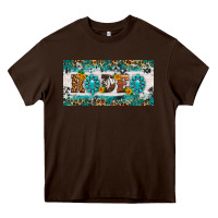 Chocolate Brown rodeo license plate Heavy Core Tee - HRA Design Shop