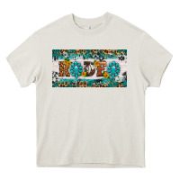 Cream rodeo license plate Heavy Core Tee - HRA Design Shop