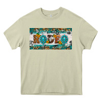 Mossy rodeo license plate Heavy Core Tee - HRA Design Shop