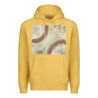 Antique Gold dirty baseball pattern Premium Hoodie - TumblerDesignByShophia