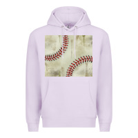 Lilac dirty baseball pattern Premium Hoodie - TumblerDesignByShophia