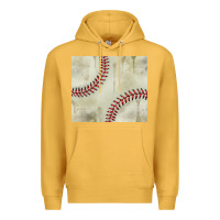 Mustard dirty baseball pattern Premium Hoodie - TumblerDesignByShophia