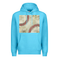Ocean Blue dirty baseball pattern Premium Hoodie - TumblerDesignByShophia