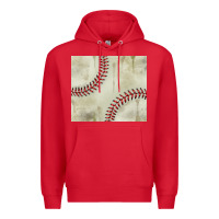 Red dirty baseball pattern Premium Hoodie - TumblerDesignByShophia