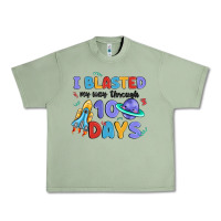 Oil Green i blasted my way through 100 days Urban Heavy Tee - MaliasSmallBusiness