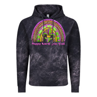 Cloud Black happy mardi gras y'all rainbow Vintage Hoodie - Jasminsmagicworld