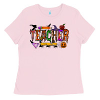Bubblegum Pink teacher halloween Ladies Tee - RacoonDesign