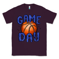 Plum game day basketball Classic Tee - MaliasSmallBusiness