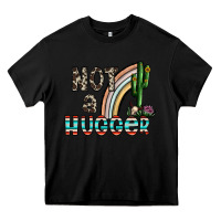 Black not a hugger Heavy Core Tee - CowhideDigitalArt