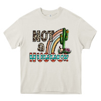 Cream not a hugger Heavy Core Tee - CowhideDigitalArt