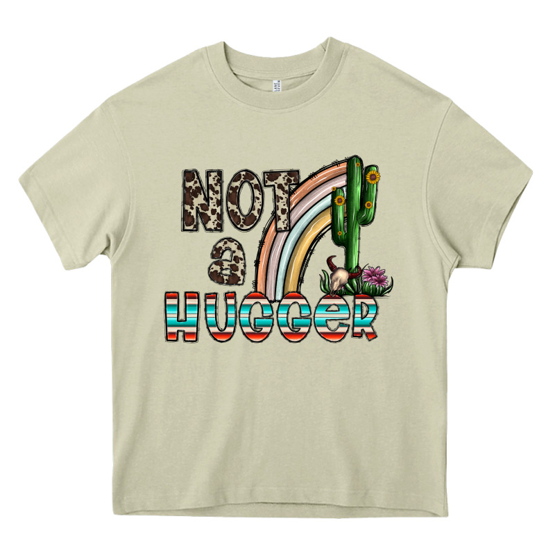 Not A Hugger Heavy Core Tee by CowhideDigitalArt | Teevron