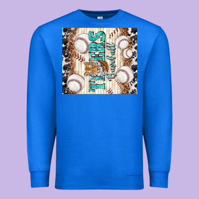 Tigers Baseball With Tiger Premium Sweatshirt Designed By Tumblerdesignbyshophia