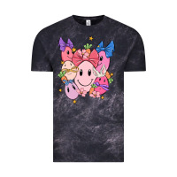 Cloud Black soft pink easter Vintage Tee - MaliasSmallBusiness
