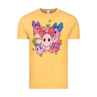 Vintage Mustard soft pink easter Vintage Tee - MaliasSmallBusiness