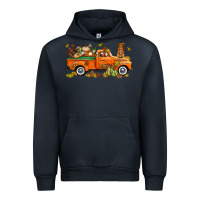 Navy thanksgiving truck with gnome bbs Urban Hoodie - BundleAndBundleShop
