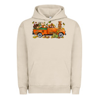 Pigment French Oak thanksgiving truck with gnome bbs Urban Hoodie - BundleAndBundleShop
