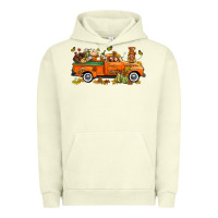 Pigment Pistachio thanksgiving truck with gnome bbs Urban Hoodie - BundleAndBundleShop