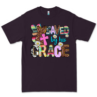 Plum saved by his grace Premium Tee - AdoDesignShop