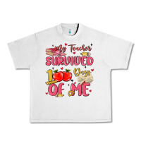 Lunar Rock my teacher survived 100 days of me Urban Heavy Tee - MaliasSmallBusiness