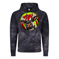 Cloud Black Christmas Cow Vintage Hoodie - Jasminsmagicworld