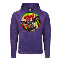 Cloud Purple Christmas Cow Vintage Hoodie - Jasminsmagicworld