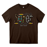 Chocolate Brown not all super heroes wear capes Heavy Core Tee - CowhideDigitalArt